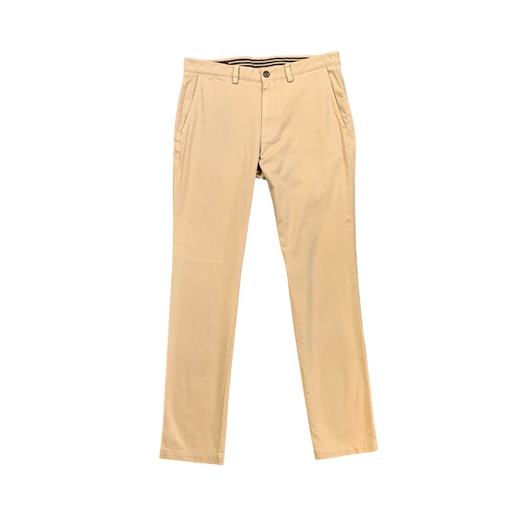 Johnston & Murphy Pants Mens 33 Scone Slim Straight Cotton Blend Chino
